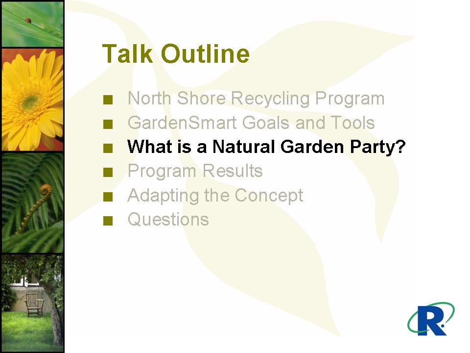 North Shore Recycling Program Presentation slide